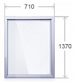 Пластиковое окно: 710x1370 мм